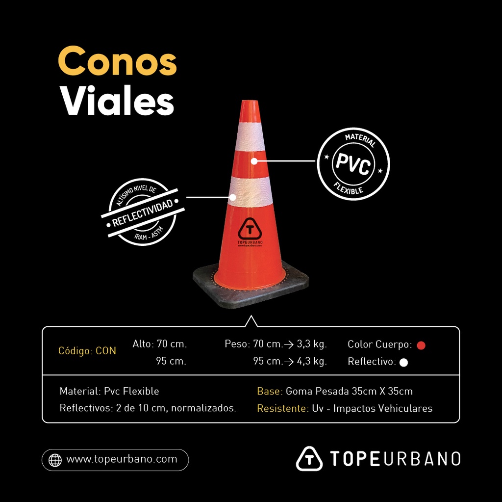 Cono Vial 70 cm