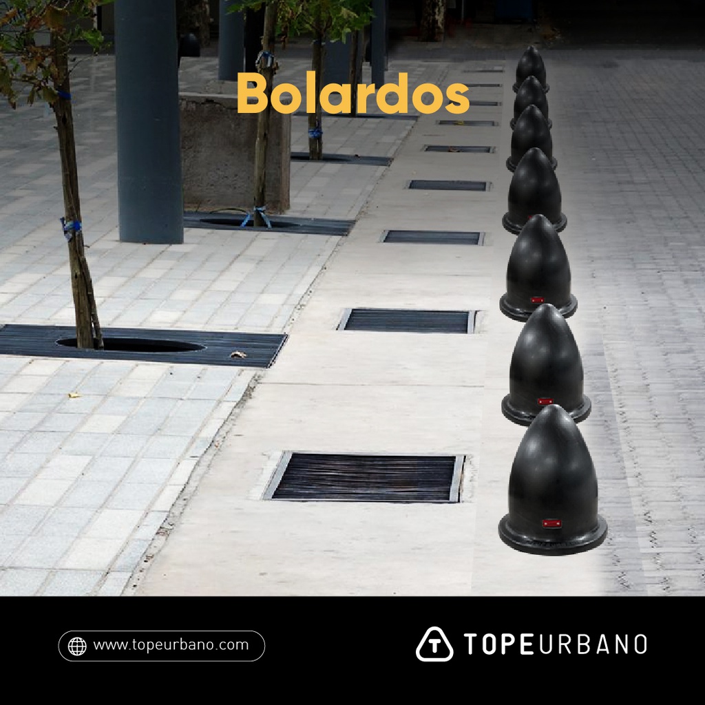 BOLARDO CON REFLECTIVOS