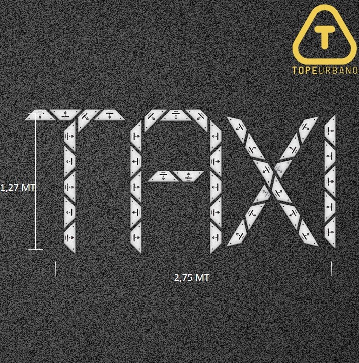 Kit Palabra TAXI - Placa