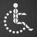 Kit Figura Discapacitado Grande - Punto y Placa